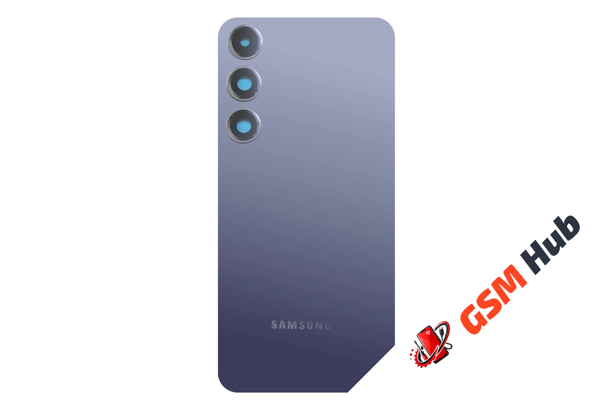 Задняя крышка Samsung Galaxy S24+ (S926B) (Фиолетовый) (Со стеклом камеры) Premium