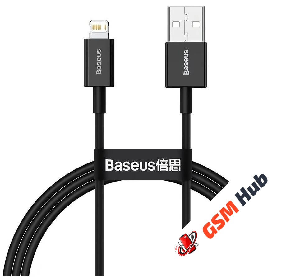 Кабель Baseus Superior Series (Быстрая зарядка) (USB - Lightning) (2.4A) (2m) (Черный)
