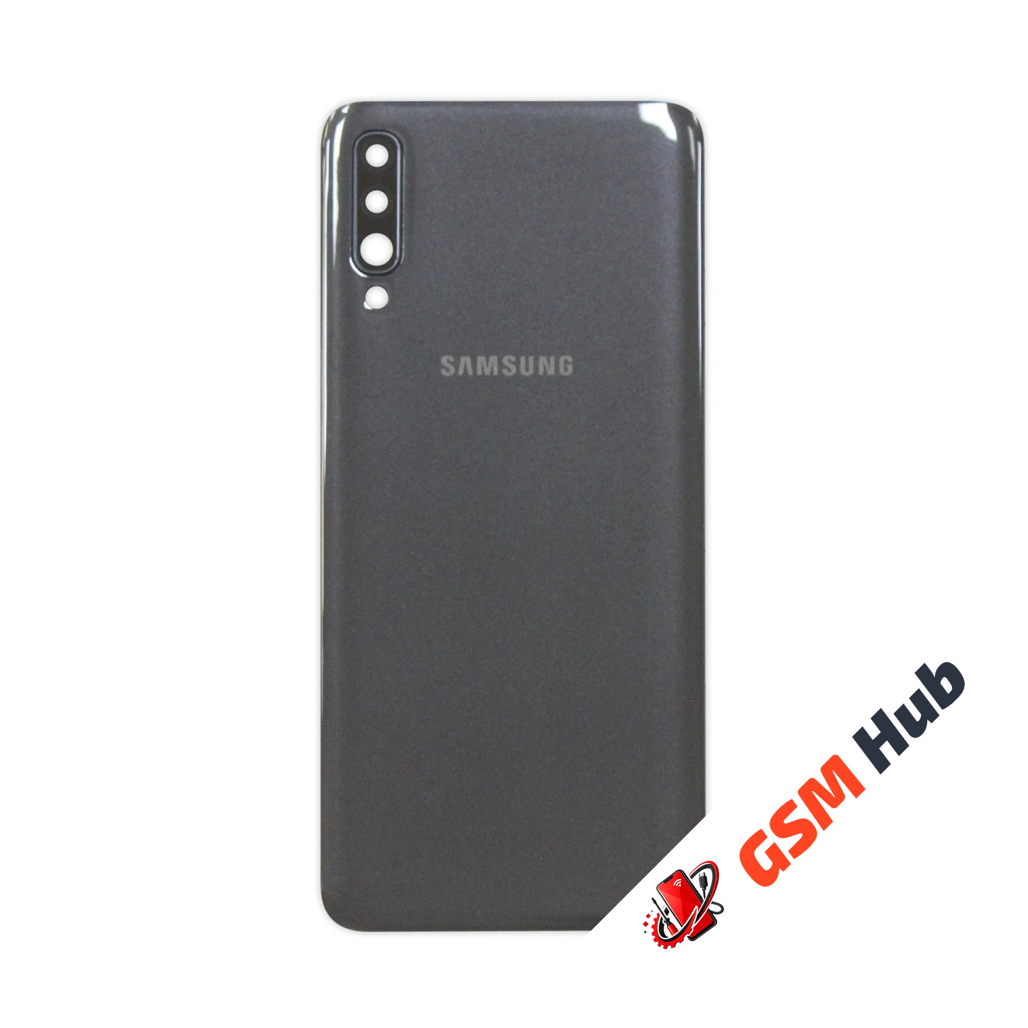 Задняя крышка Samsung Galaxy A70 (A705F) (Черный) (Со стеклом камеры) Premium