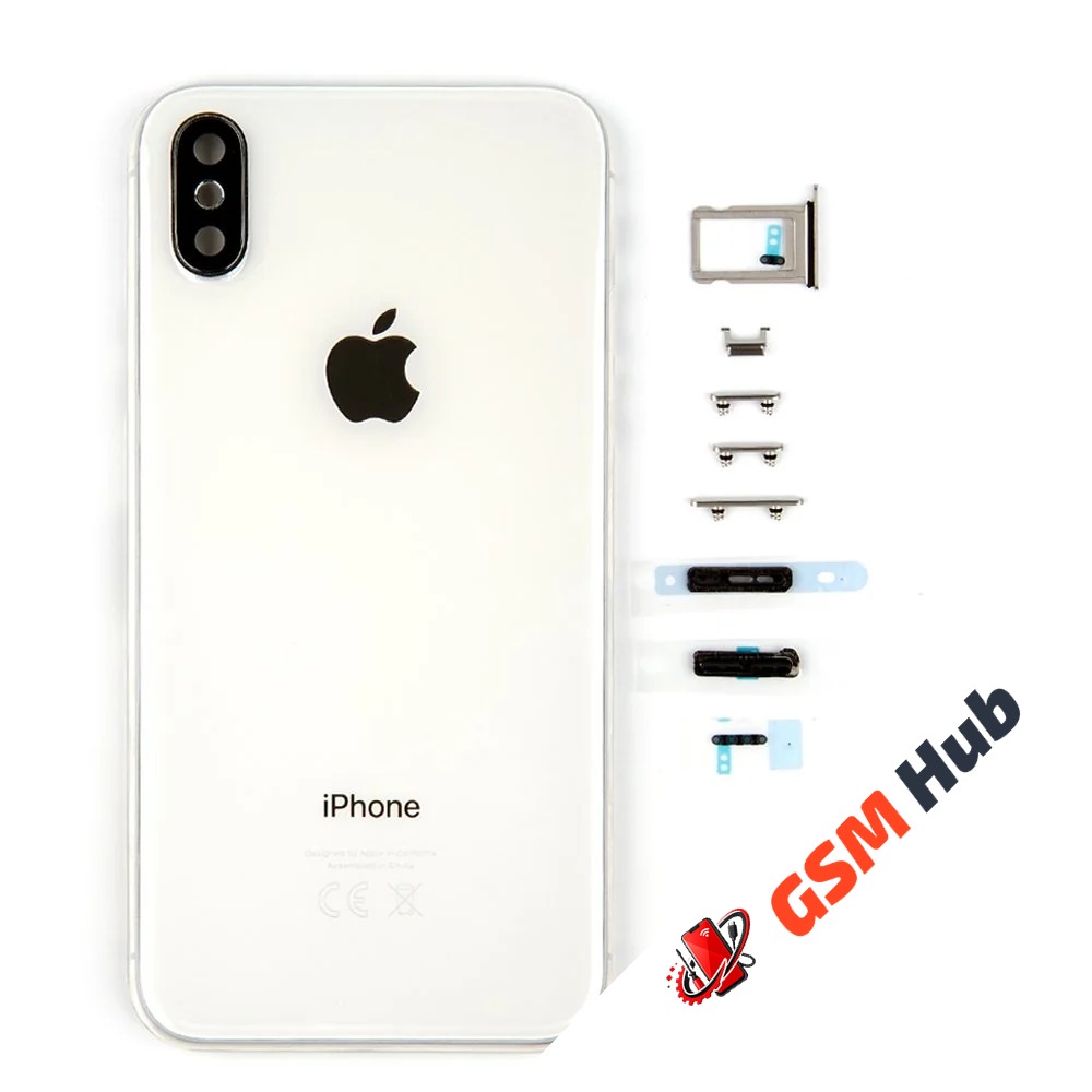 Корпус с кнопками iPhone X Оригинал (Silver)
