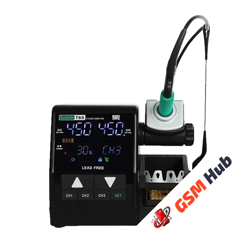 Паяльная станция Sugon T60 (Ручка 210 и 3 жала)