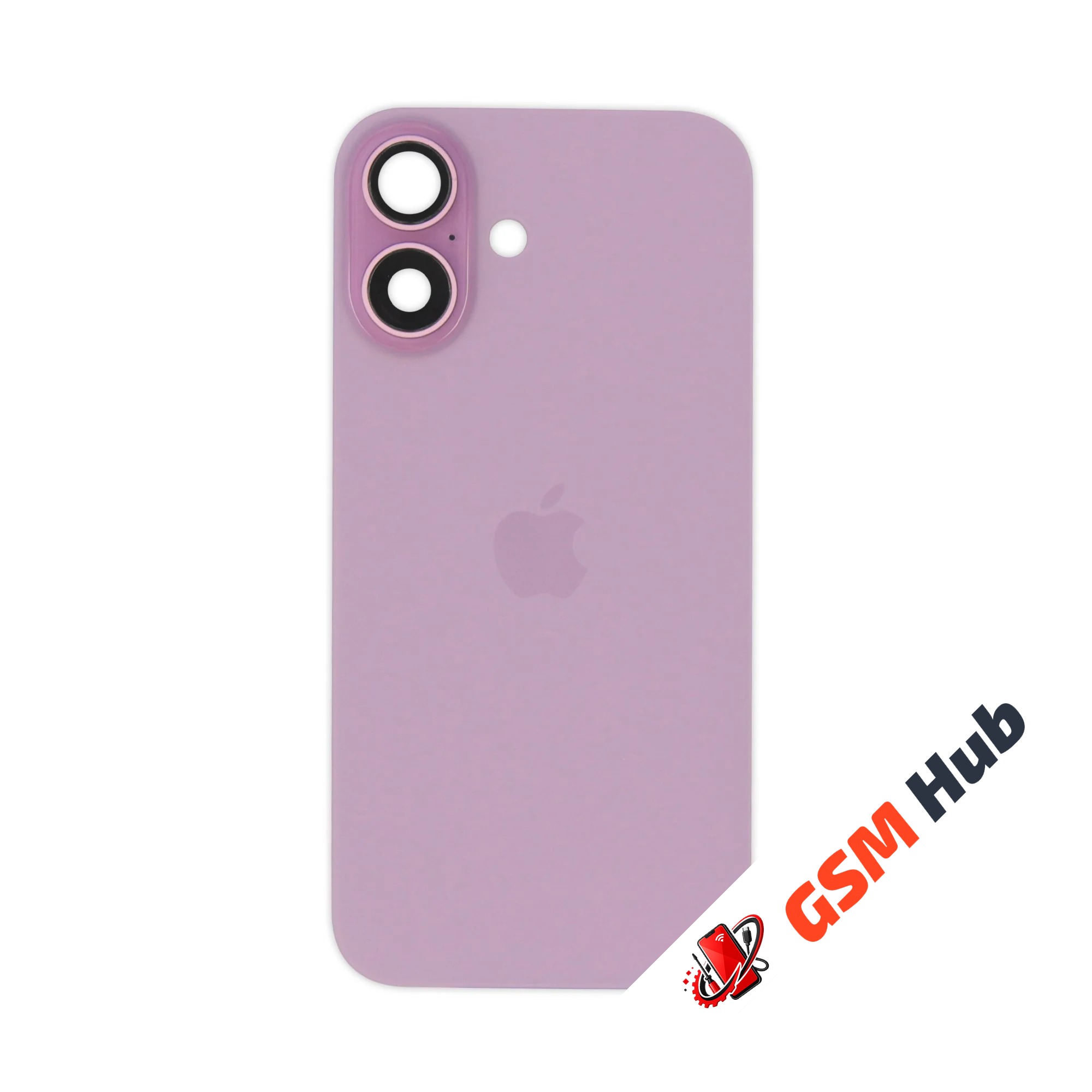Задняя крышка (стекло) в сборе с рамкой iPhone 16 Оригинал (Pink)