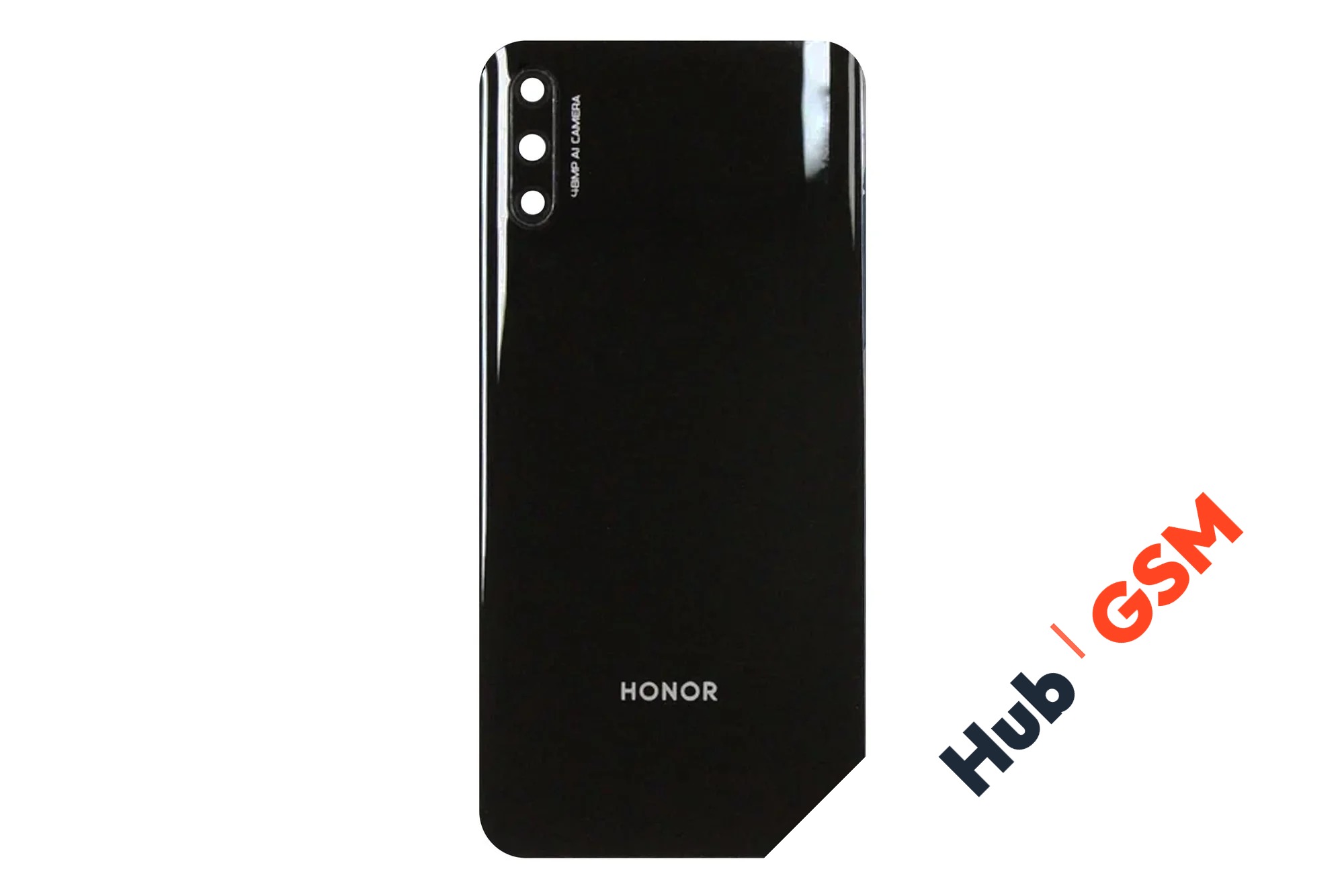 Задняя крышка Huawei Honor 9X (STK-LX1) (Черный) (Со стеклом камеры) Premium