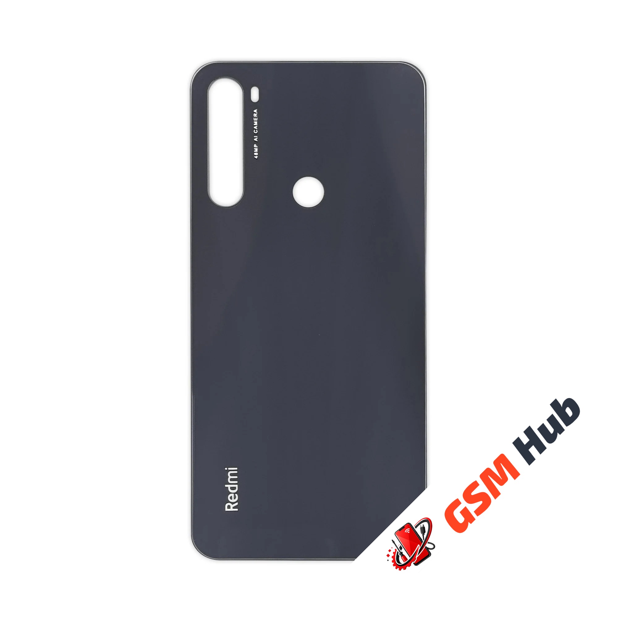 Задняя крышка Xiaomi Redmi Note 8T (M1908C3XG) (Черный) (Со стеклом камеры) Premium