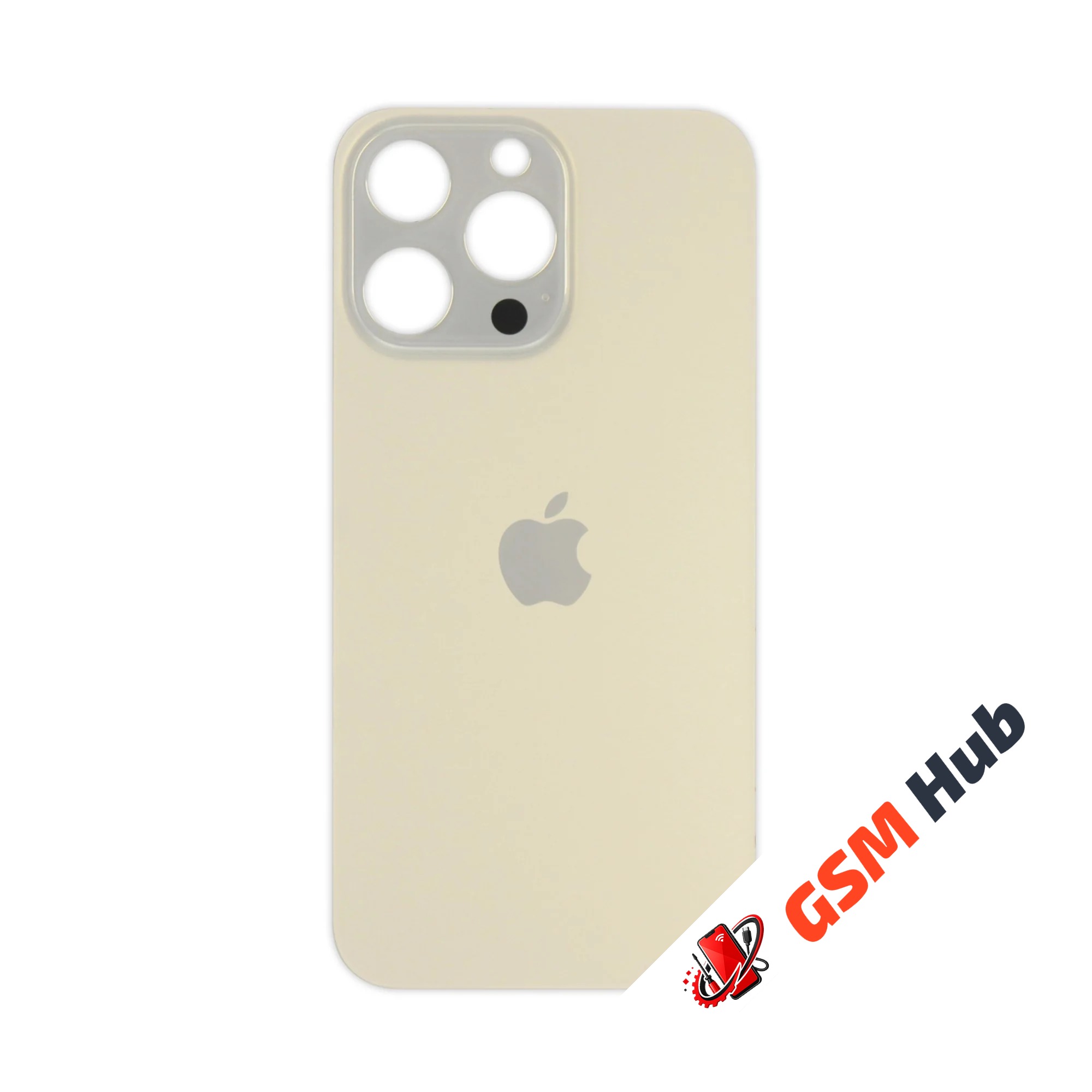 Задняя крышка (стекло) Узкий вырез iPhone 13 Pro (Gold)