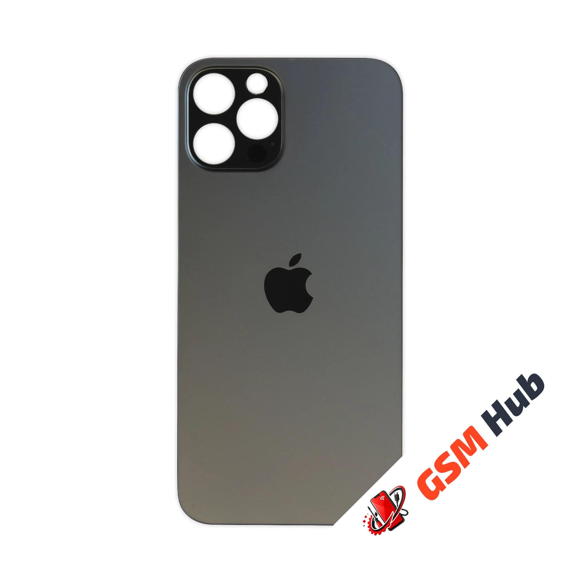 Задняя крышка (стекло) Широкий вырез iPhone 12 Pro (Graphite)