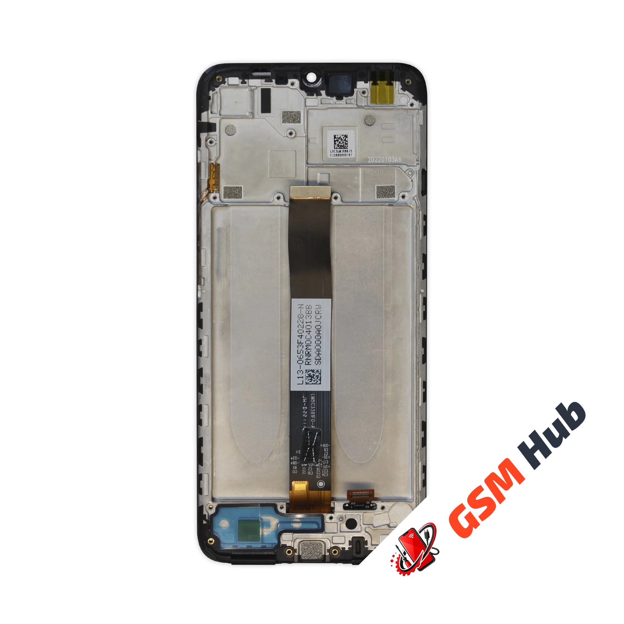 Дисплей Xiaomi Redmi 10A (M2006C3LG) (Оригинал) (В рамке) (Черный) KRYON