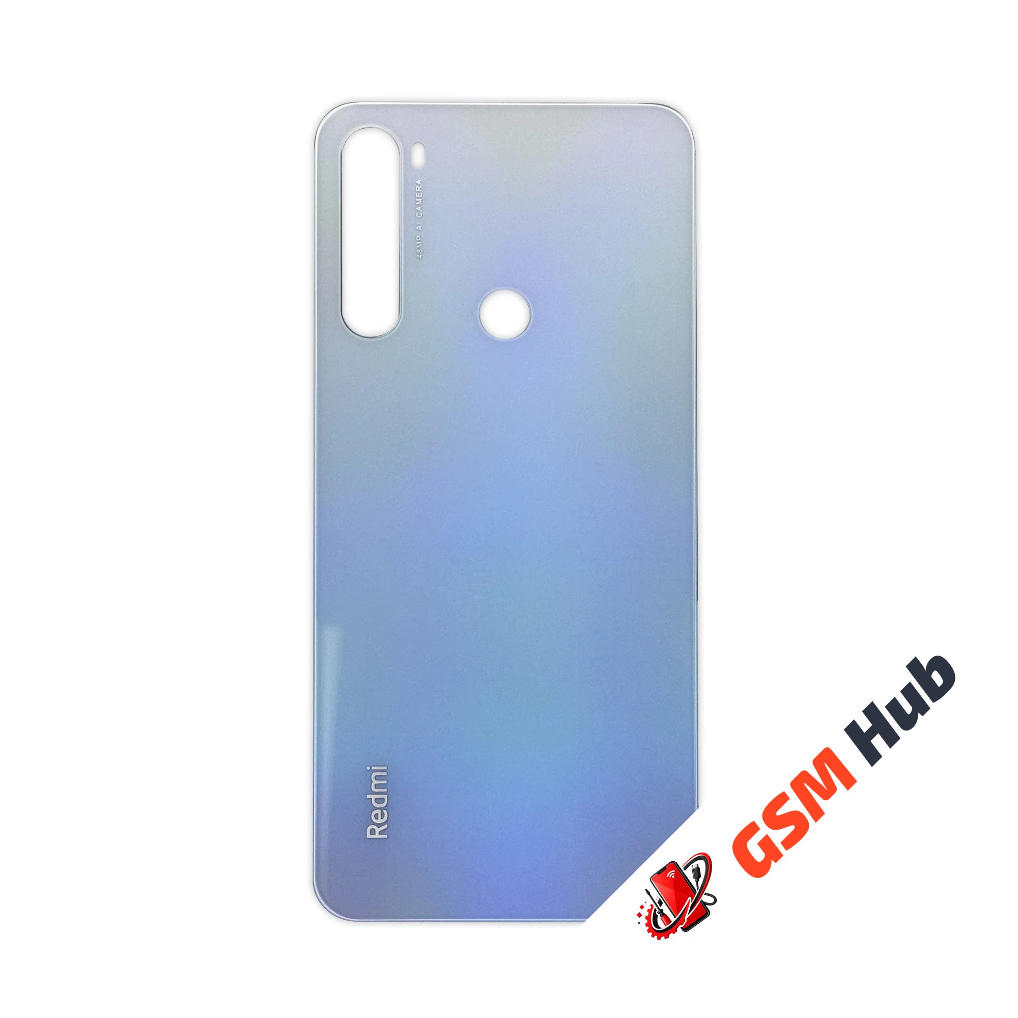 Задняя крышка Xiaomi Redmi Note 8T (M1908C3XG) (Белый) (Со стеклом камеры) Premium