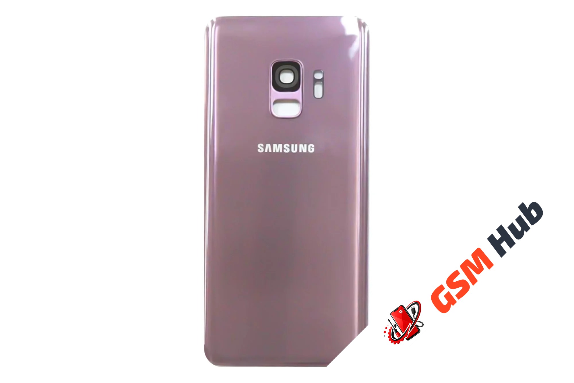 Задняя крышка Samsung Galaxy S9 (G960F) (Фиолетовый) (Со стеклом камеры) Premium