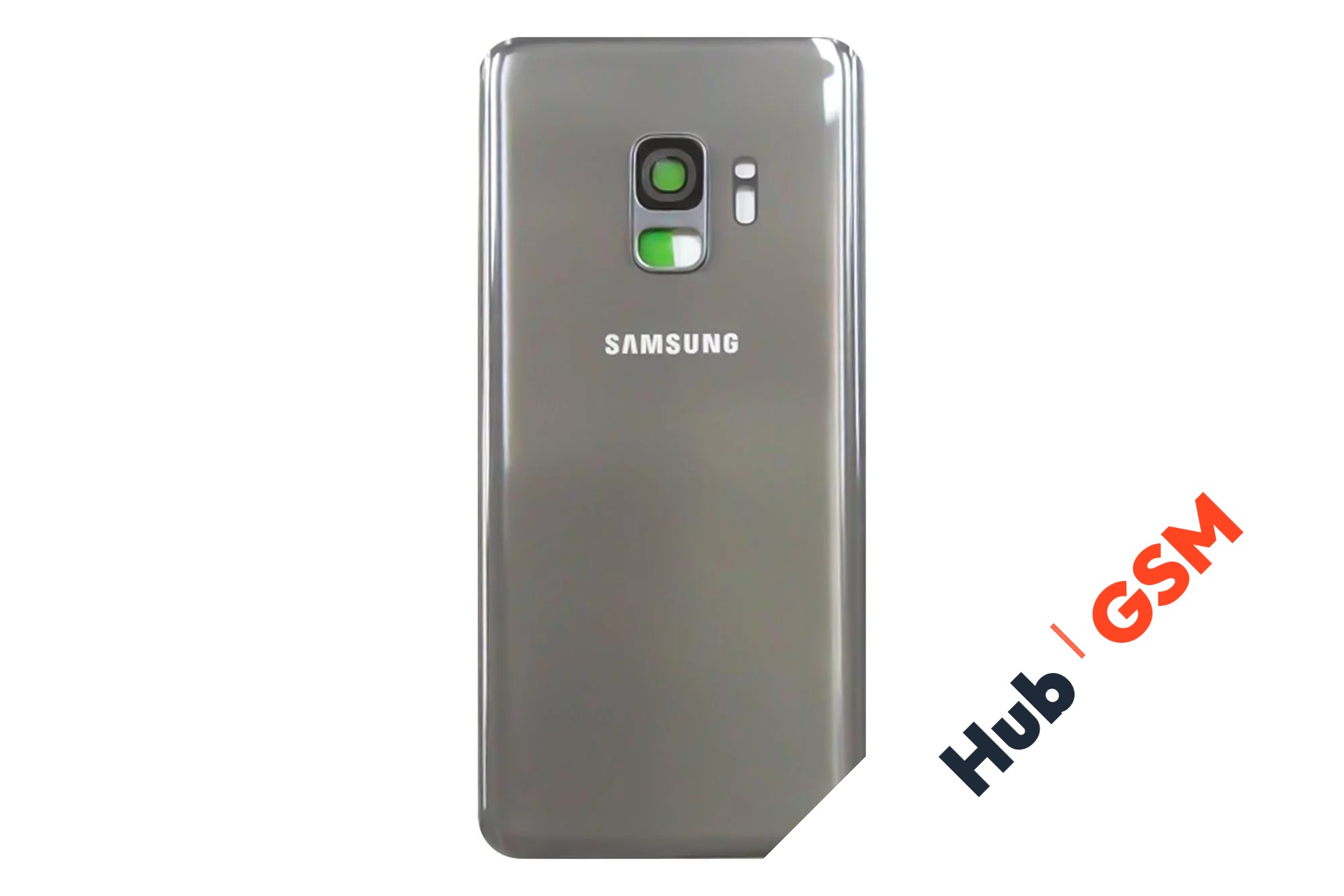 Задняя крышка Samsung Galaxy S9 (G960F) (Серебряный) (Со стеклом камеры) Premium