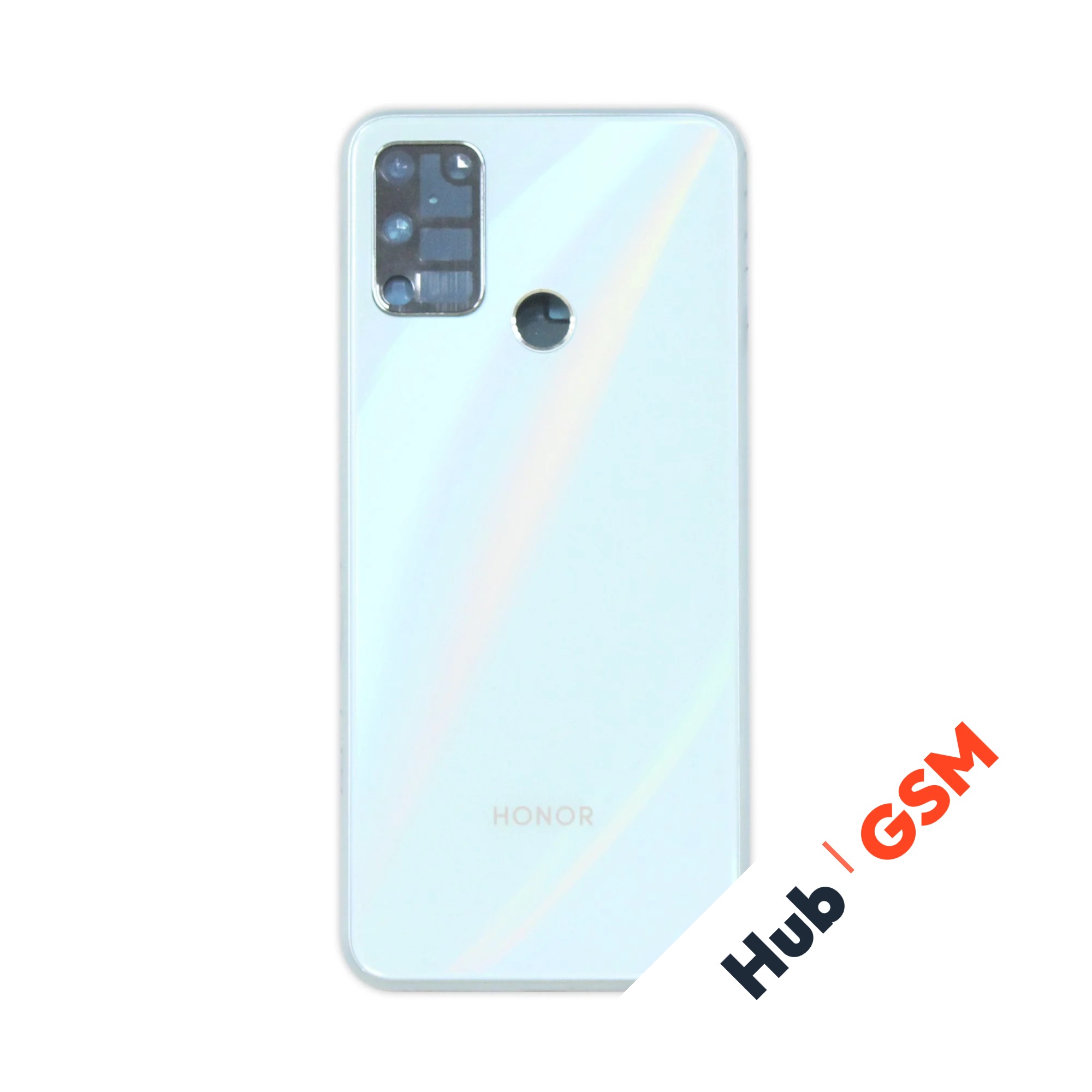 Задняя крышка Honor 9A (MOA-LX9N) (Голубой) (Со стеклом камеры) Premium