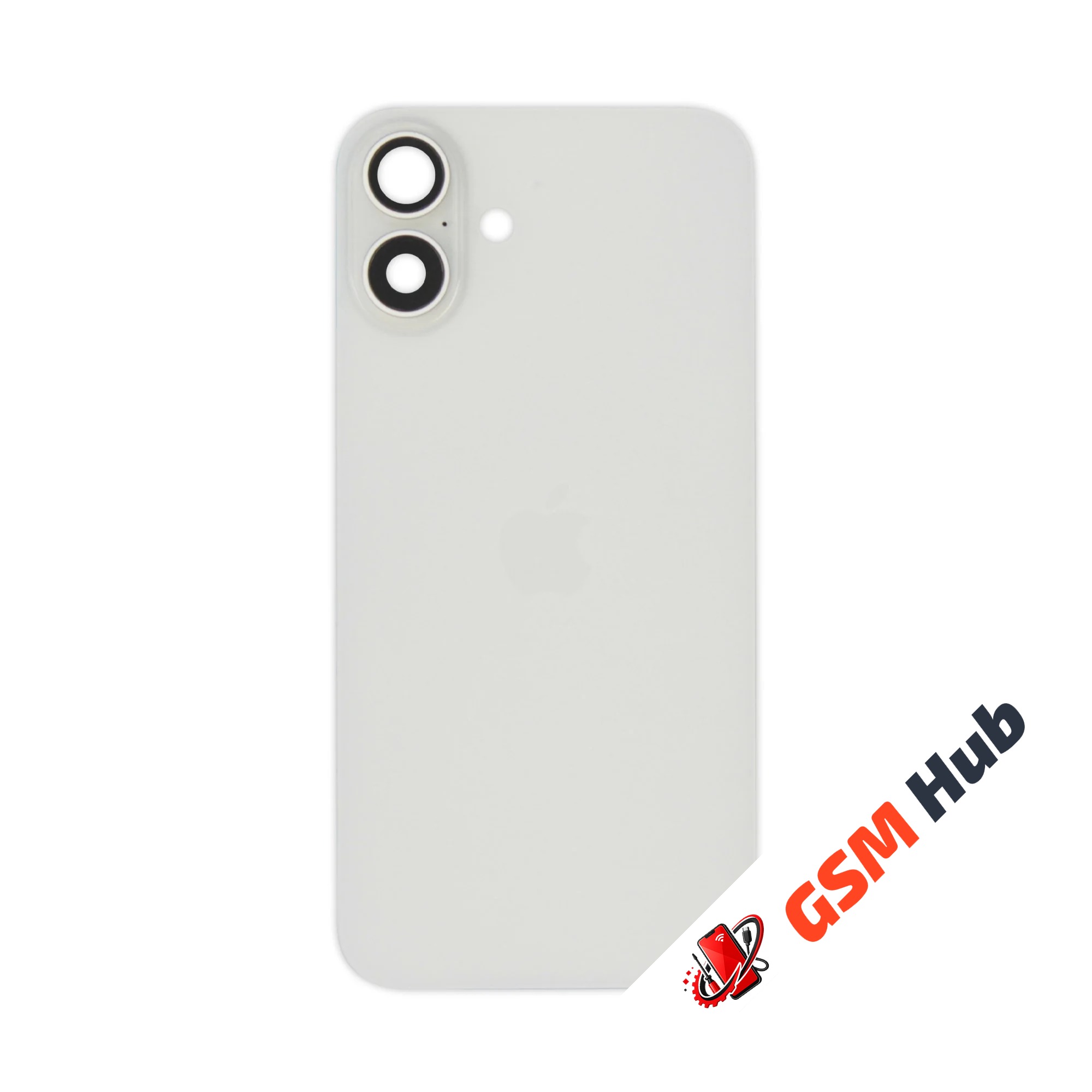 Задняя крышка (стекло) в сборе с рамкой iPhone 16 Plus Оригинал (White)