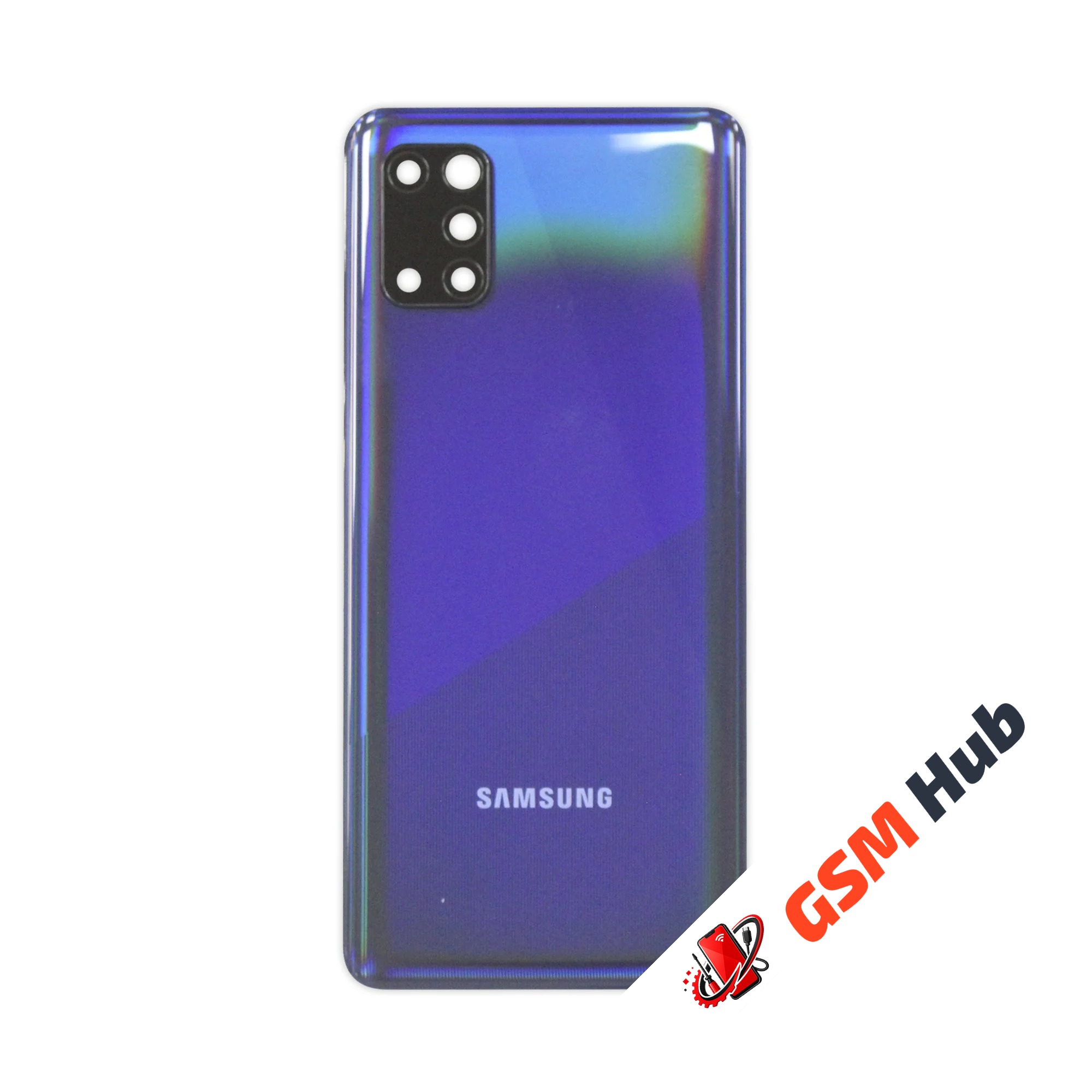 Задняя крышка Samsung Galaxy A31 (A315F) (Синий) (Со стеклом камеры) Premium