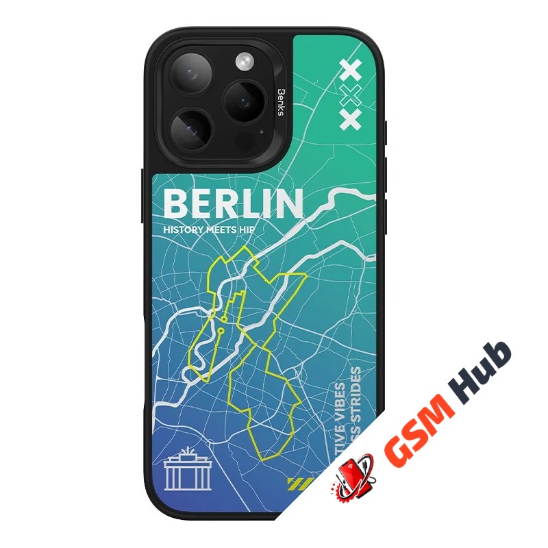 Чехол Benks Dynamic City iPhone 16 (Berlin)