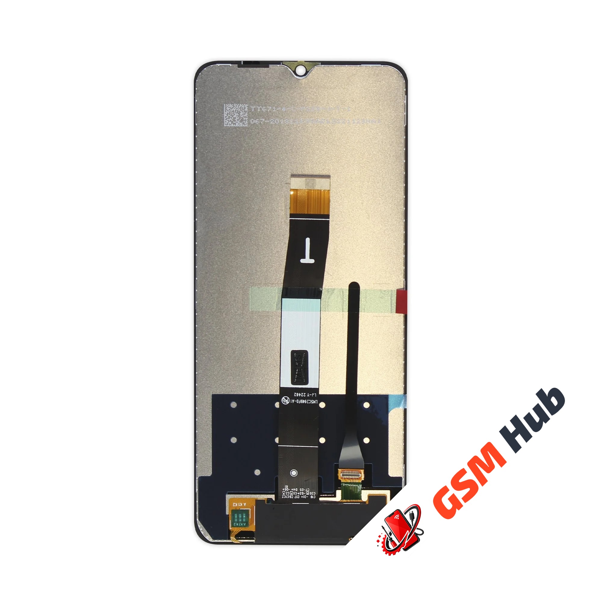 Дисплей Xiaomi Redmi 12C (22120RN86G) / Poco C55 (22127PC95I) (Оригинал) (Черный) KRYON