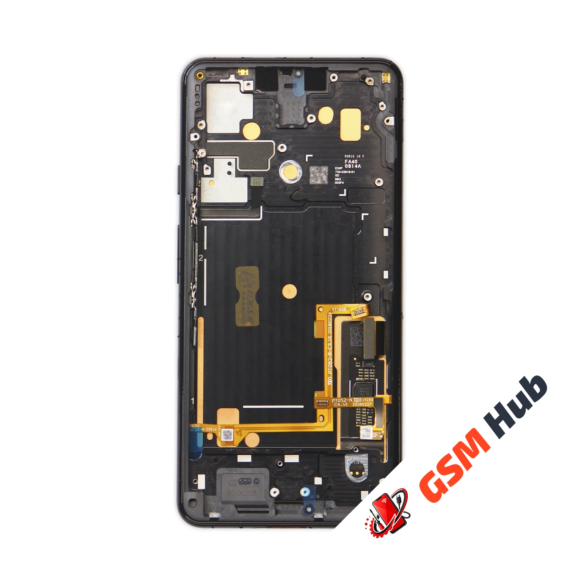 Дисплей Google Pixel 3 XL Оригинал в рамке (Черный)