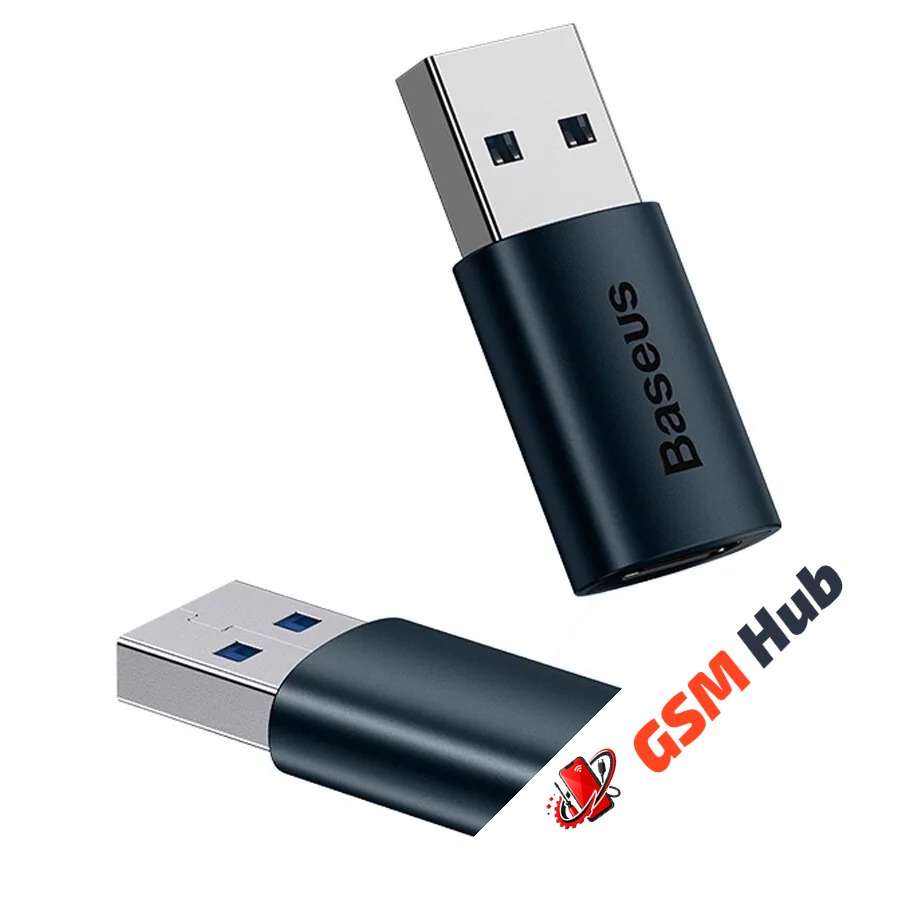 Адаптер-переходник Baseus Mini (USB-C female to USB male) (Черный)