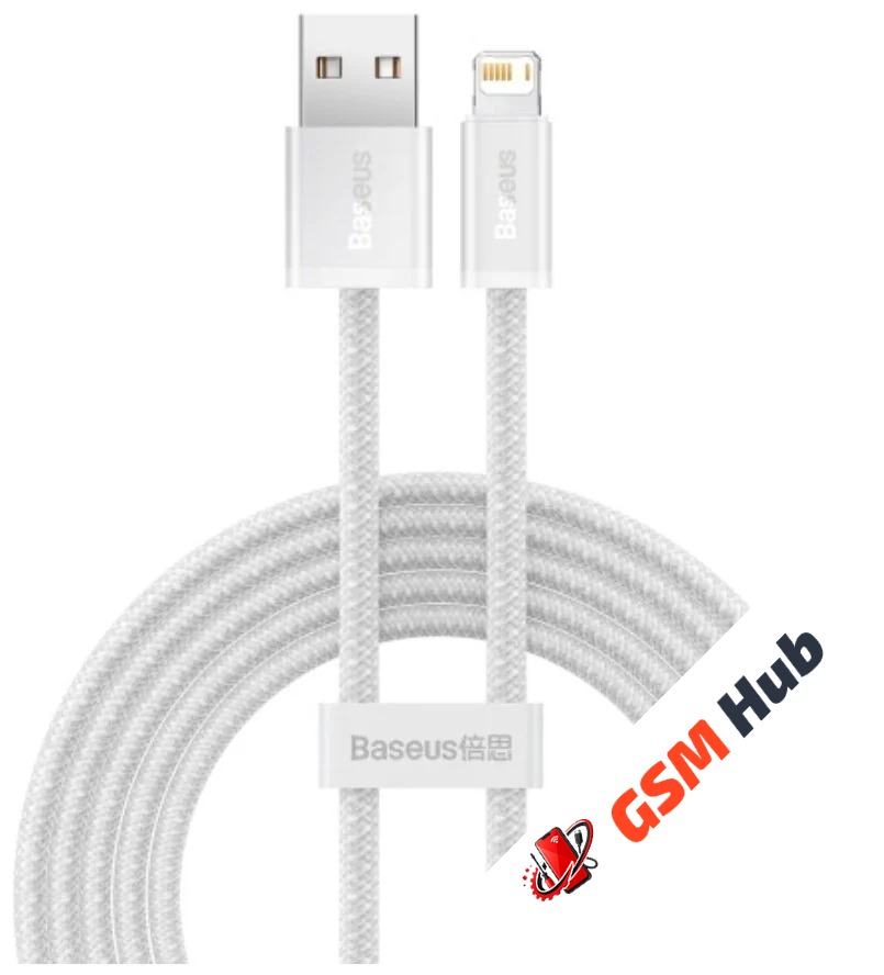 Кабель Baseus Dynamic Series (Быстрая зарядка) (USB - Lightning) (2.4A) (1m) (Белый)