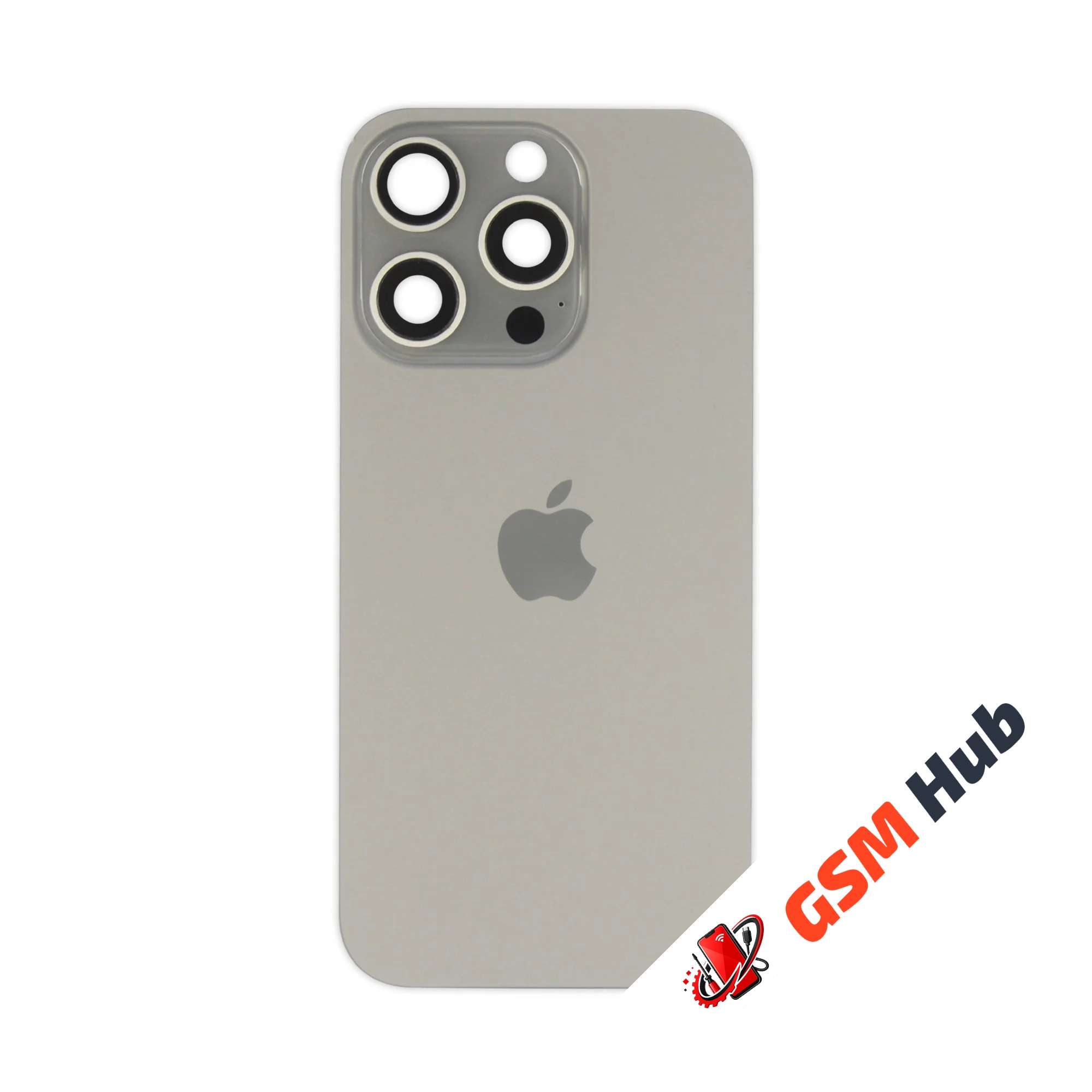 Задняя крышка (стекло) в сборе с рамкой iPhone 16 Pro Оригинал (Natural Titanium)