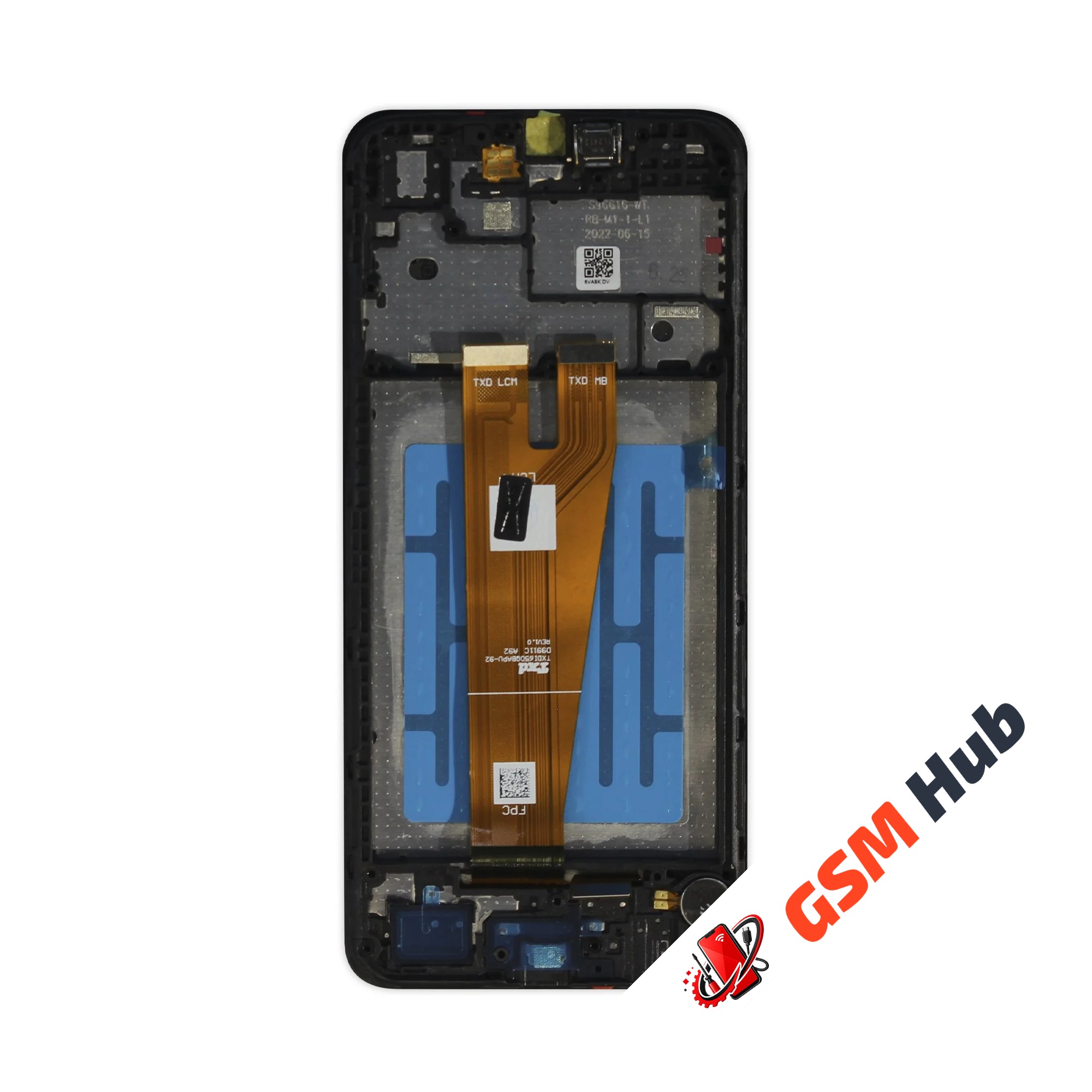 Дисплей Samsung Galaxy A02 (A022F) REF (В рамке) (Черный)