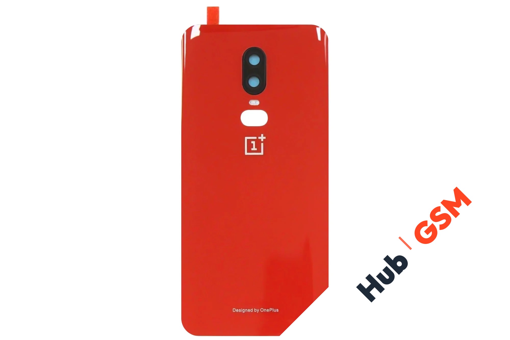 Задняя крышка OnePlus 6 (Красный) (Со стеклом камеры) Premium