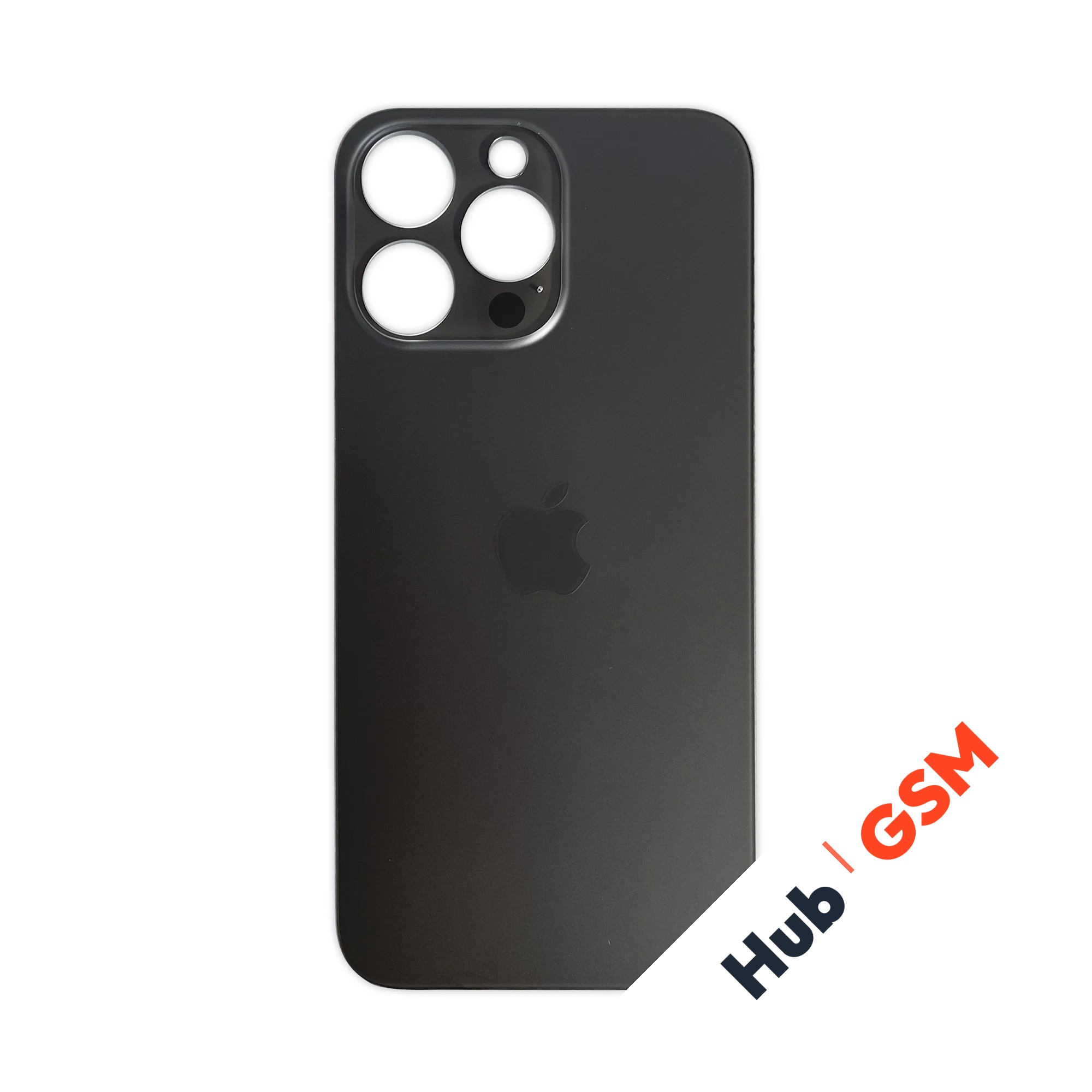 Задняя крышка (стекло) Широкий вырез iPhone 14 Pro Max (Space Black)