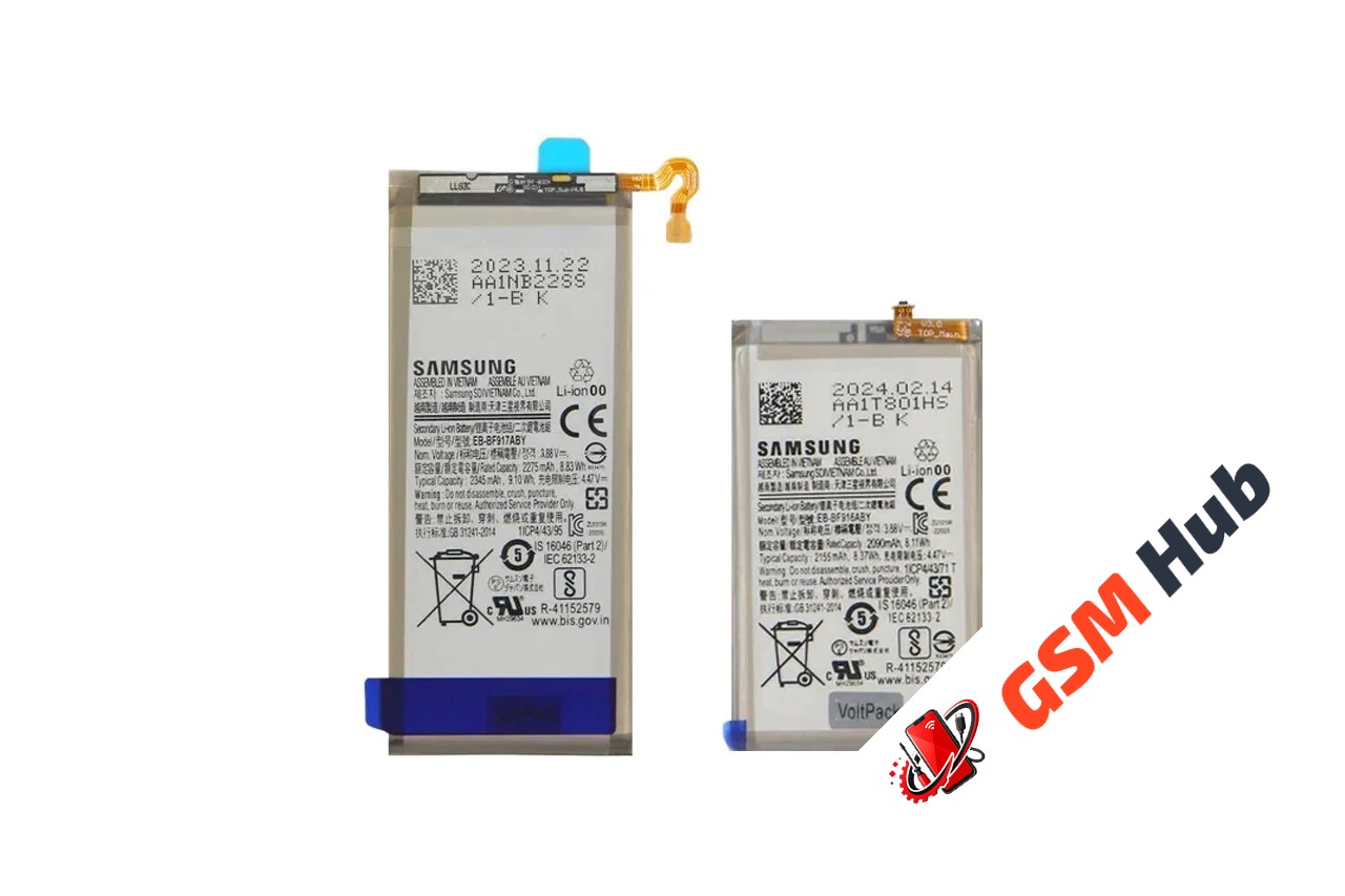 Аккумулятор Samsung Z Fold 2 (SM-F916) (EB-BF916ABY) 2345 mAh (Комплект из 2-х АКБ) VoltPack