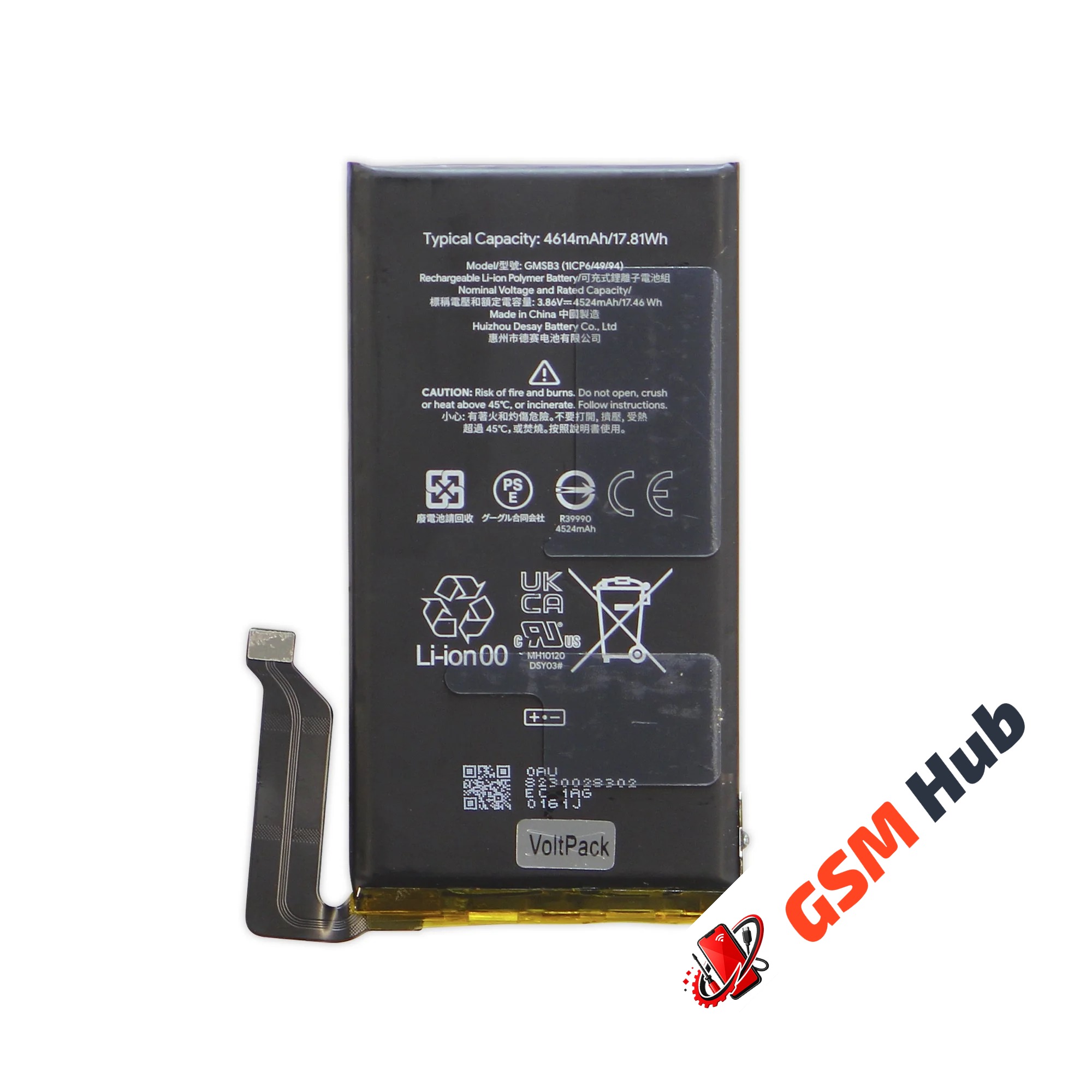 Аккумулятор Google Pixel 6 4614mAh VoltPack