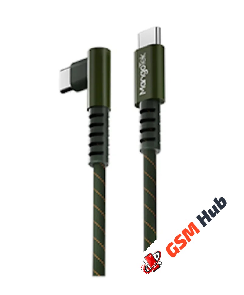 Кабель MangoTek MCC10E (USB-C / USB-C) (240W) (1,5м) (Green)