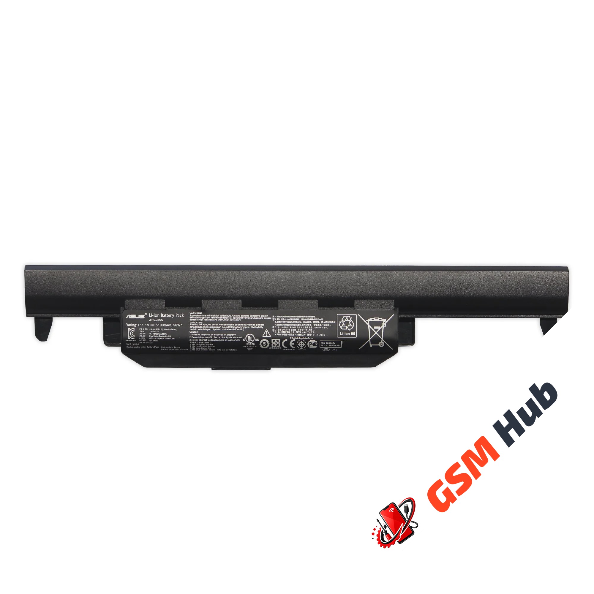 Аккумулятор Asus K45 / K55 / K75 / A45 / A55 / A75 / A95 / 5200mAh / 10.8-11.1V