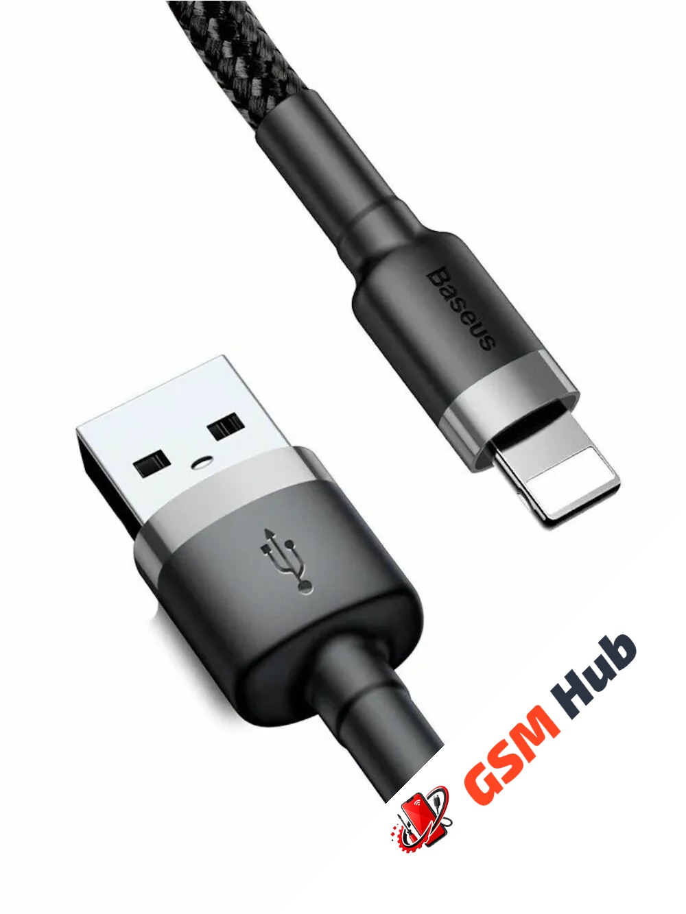 Кабель Baseus cafule (USB - Lightning) 1.5A (2m) (Серый/Черный)