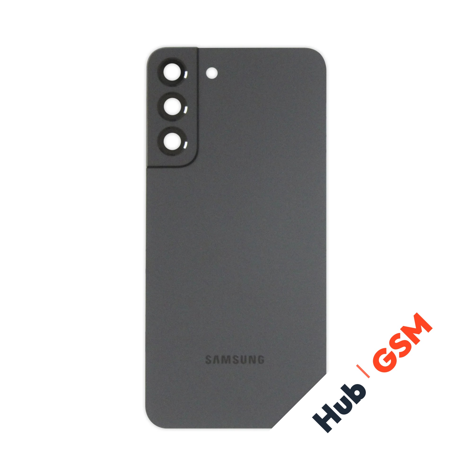 Задняя крышка Samsung Galaxy S22+ (S906B) (Черный) (Со стеклом камеры) Premium