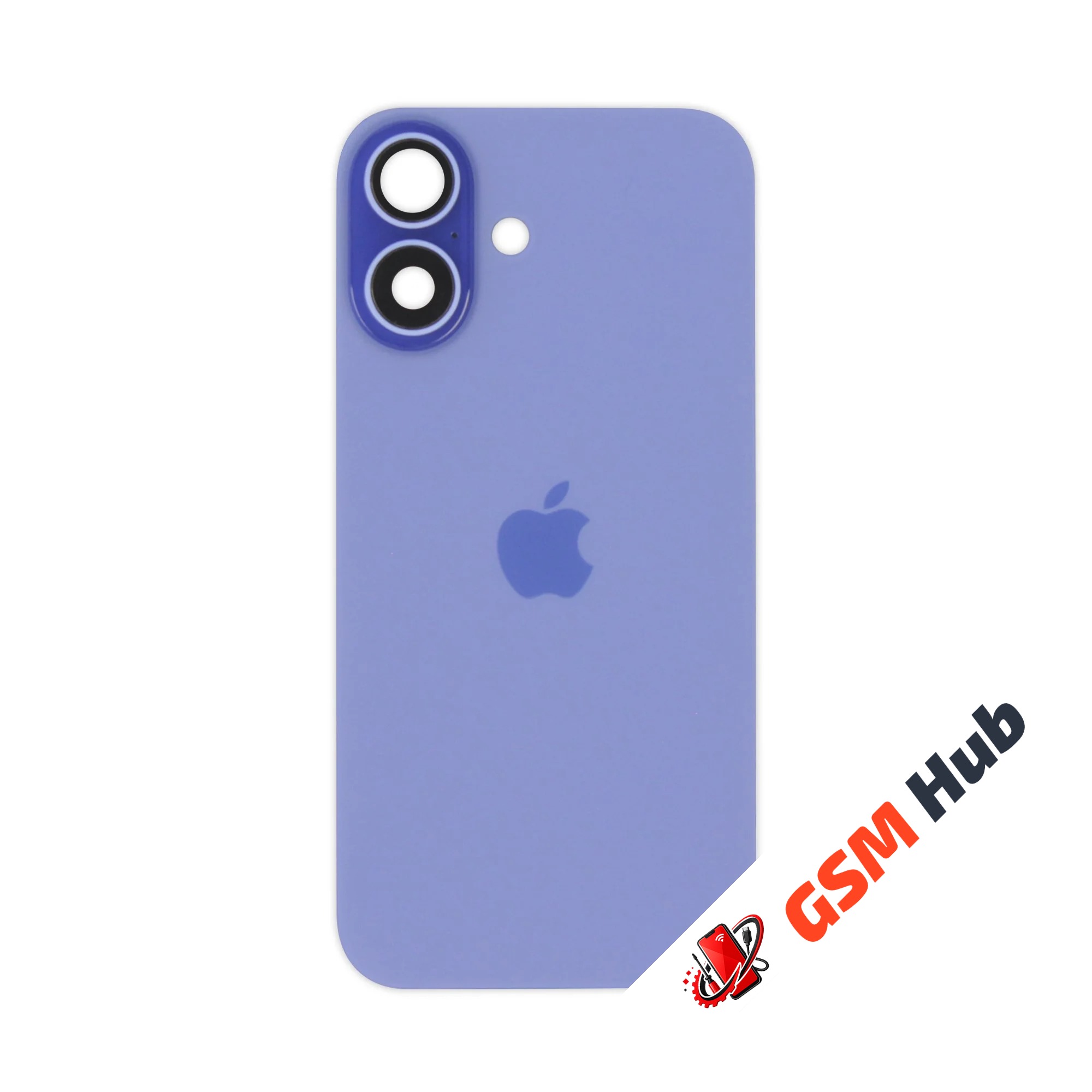 Задняя крышка (стекло) в сборе с рамкой iPhone 16 Оригинал (Ultramarine)