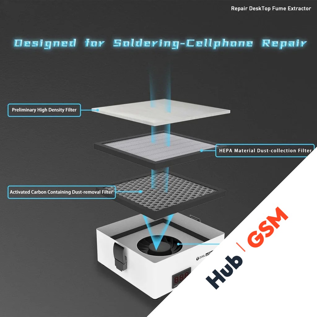 Сменный фильтр для вытяжки 2UUL FE02 uuFilter DeskTop Fume Extractor (Комплект из 6 шт.)