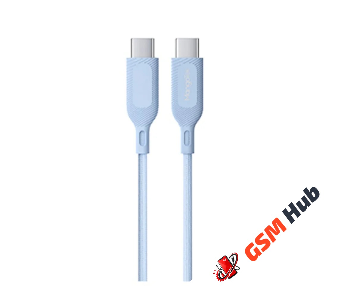 Кабель MangoTek MCC11 (USB-C / USB-C) (60W) (1,2м) (Нейлон) (Blue)